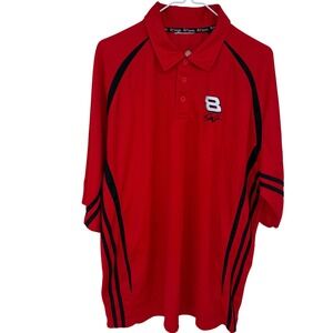 Chase Authentics Dale Earnhardt Jr Polo Shirt Men's XXL Red Black #8 Budweiser